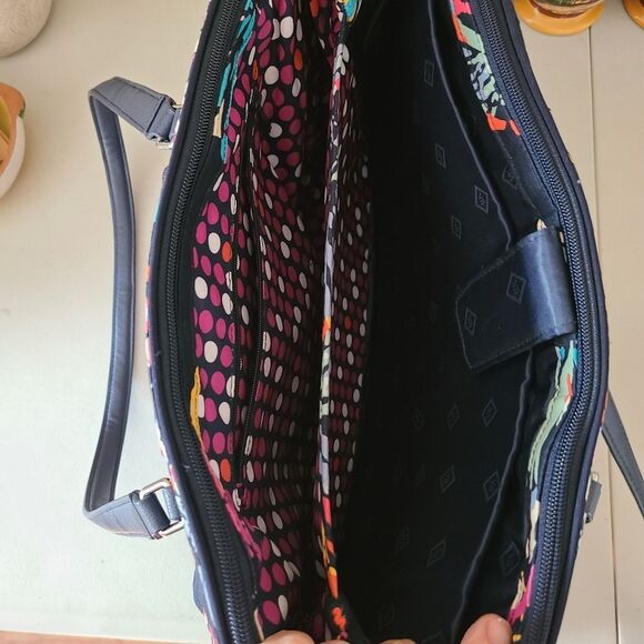 vera bradley butterfly flutter double handle travel laptop bag retired - Picture 7 of 10